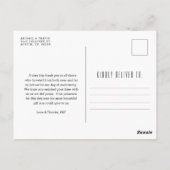 Postale Mariage de New York | Merci de venir ! Carte posta (Dos)