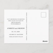 Postale Mariage De Script Élégant Modifier La Carte Postal (Dos)