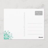 Postale Mariage du jardin de Mason Jars | CARTE DE REMERCI (Dos)