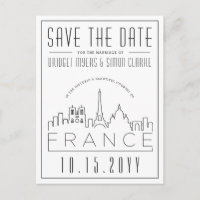 Mariage en France | Skyline Enregistrer la carte p
