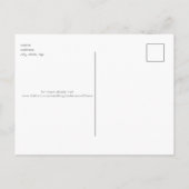 Postale Mariage gris simple Enregistrer la date Carte post (Dos)