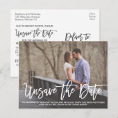 Postale Mariage Image Paysage Désenregistrer La Date Carte (Devant / Derrière)