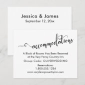 Postale Mariage Logement Typographie Carte de boîtier (Devant / Derrière)