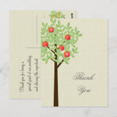 Postale Mariage merci carte postale. Printemps et été. (Devant / Derrière)