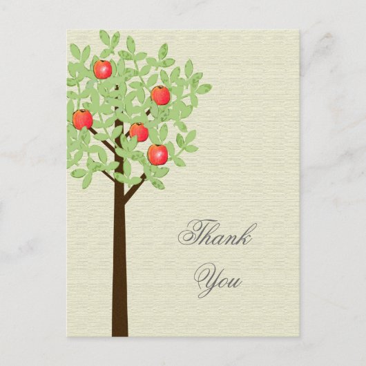 Postale Mariage merci carte postale. Printemps et été. (Devant)