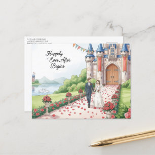 Postale Mariage moderne élégant Enregistrer la carte posta