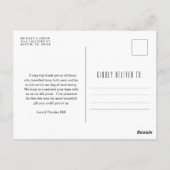 Postale Mariage Philadelphie | Merci de venir ! Carte post (Dos)
