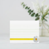 Postale Mariage Recette Carte Bright Daisy (Debout devant)