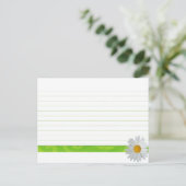Postale Mariage Recette Carte Bright Daisy (Debout devant)