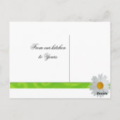 Postale Mariage Recette Carte Bright Daisy (Dos)