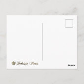 Postale Marie Antoinette, Paris, roses violets, Carte post (Dos)