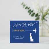 Postale Marine Delaware Wedding Enregistrer la Carte de la (Debout devant)