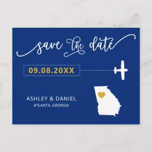 Postale Marine Georgia Mariage Enregistrer la carte postal