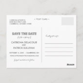 Postale Marque blanche Enregistrer la date Annonce Carte p (Dos)