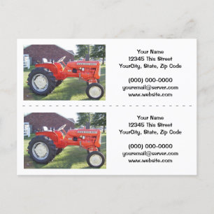 Postale Marqueur de tracteur / Carte de visite