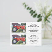 Postale Marqueur de tracteur / Carte de visite (Debout devant)