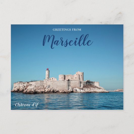 Postale Marseille France Château Carte de Voyage (Devant)