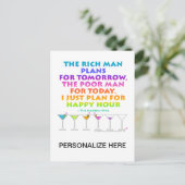 Postale MARTINI ZEN - Plan pour l'heureuse heure Carte po (Debout devant)