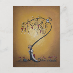 Postale Masquer et rechercher Whimsical Creeper Art carte 