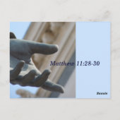 Postale Matthieu 11 28 30 Carte mémoire de l'écriture (Dos)