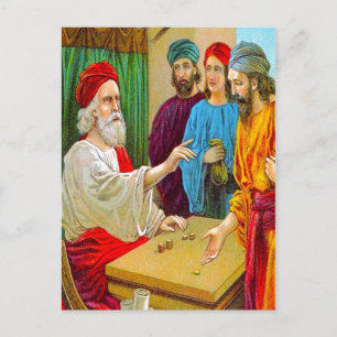 Postale Matthieu 25:14-30 Parabole des Talents carte posta