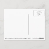 Postale Maui Road to Hana noir sable plage texte carte pos (Dos)