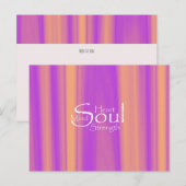 Postale Méditation Carte - COLLECTION "Joyful Praise" (Devant / Derrière)