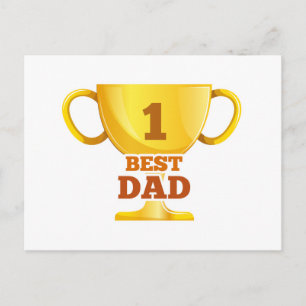 Postale Meilleure Fête des pères papa heureux   Carte post