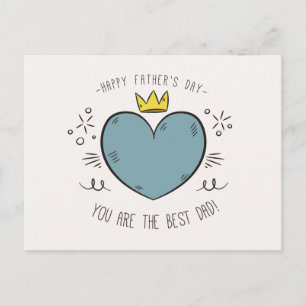 Postale Meilleure Fête des pères papa heureux Carte post