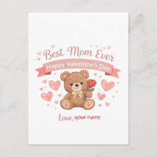 Postale Meilleure Maman Carte de la Saint-Valentin en form
