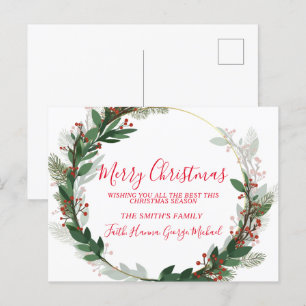 Postale Meilleurs voeux cette saison Joyeux Noël Carte pos
