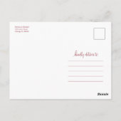 Postale Même amour cœur mignon downsizer carte de mariage (Dos)
