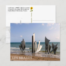 Mémorial des Braves, Normandie, France - carte pos