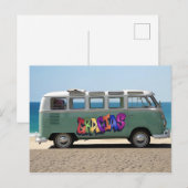 Postale Merci avec un Graffiti Gracias sur une carte posta (Devant / Derrière)