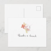 Postale Merci beaucoup escargot Carte de remerciement (Devant / Derrière)