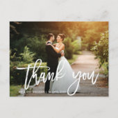 Postale MERCI | carte de remerciements mariage de texte de (Devant)