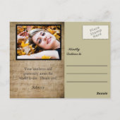 Postale Merci de graduation en musique de feuille - Carte (Dos)