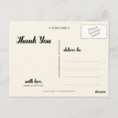 POSTALE MERCI DOUX | CARTE POSTCARD MARIAGE (Dos)
