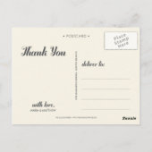 POSTALE MERCI DOUX | CARTE POSTCARD MARIAGE (Dos)