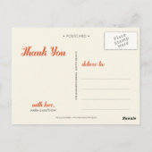 POSTALE MERCI DOUX | CARTE POSTCARD MARIAGE (Dos)