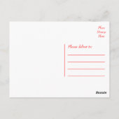 Postale Merci Floral Rouge Gerbera Fleur marguerite Carte (Dos)