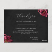 Postale Merci Gothique Pour Être Ma Carte D'Épouse (Dos)