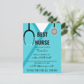 Postale Merci infirmière et carte de médecin (Debout devant)