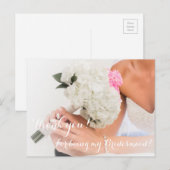 Postale Merci mariage Pour Ma Carte D'Épouse (Devant / Derrière)