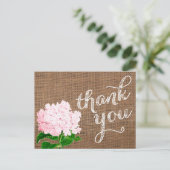 Postale merci note, merci carte postale, burlap (Debout devant)