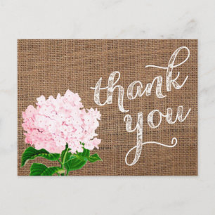 Postale merci note, merci carte postale, burlap