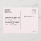 Postale Merci pour la carte de visite immobilière de recom (Dos)