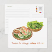 Postale Merci pour rouler avec ma carte (Devant / Derrière)