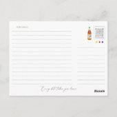 Postale Merci pour rouler avec ma carte (Dos)