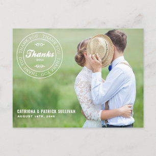 POSTALE MERCI STAMP 2014   CARTE POSTCARD MERCI MARIAGE
